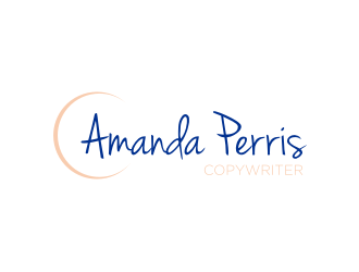 Amanda Perris - copywriter logo design by Diancox