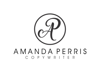 Amanda Perris - copywriter logo design by mercutanpasuar