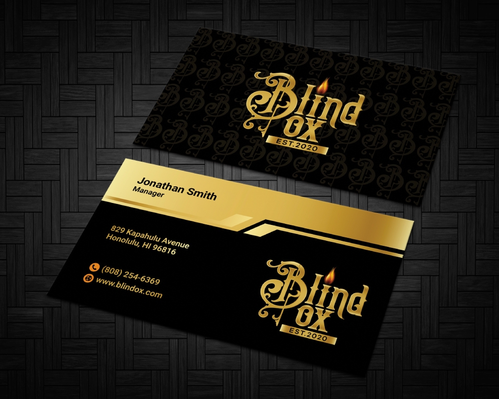 Blind Ox logo design by Boomstudioz