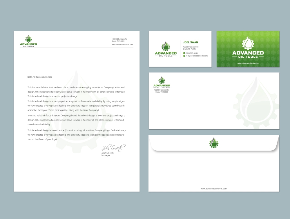 Advanced Oil Tools logo design by Boomstudioz