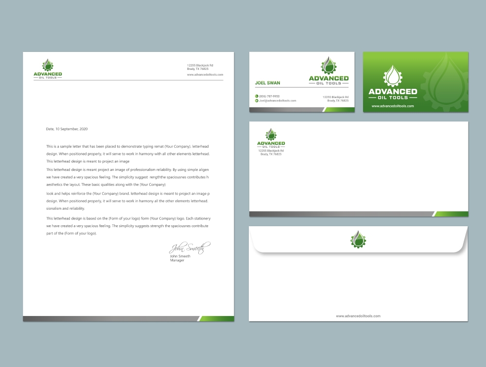 Advanced Oil Tools logo design by Boomstudioz