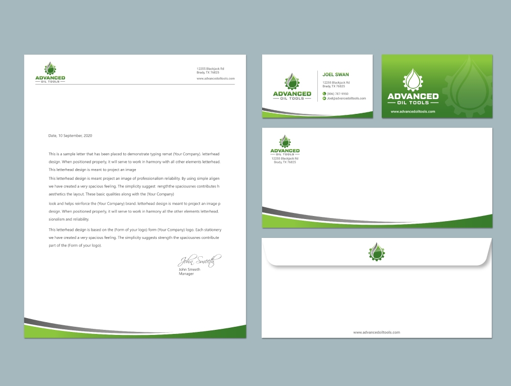 Advanced Oil Tools logo design by Boomstudioz