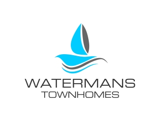 Watermans Townhomes logo design by mckris