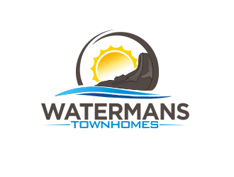 Watermans Townhomes logo design by YONK