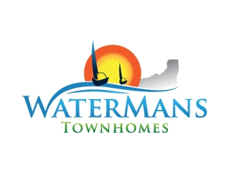 Watermans Townhomes logo design by MUSANG