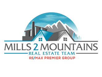 Mills 2 Mountains Real Estate Team logo design by megalogos