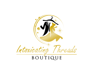 Intoxicating Threads Boutique  logo design by serprimero