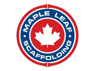 Maple Leaf Scaffolding logo design by SDLOGO