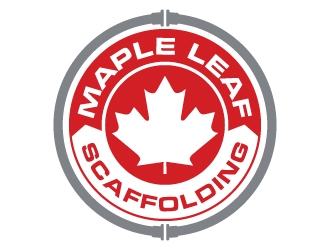 Maple Leaf Scaffolding logo design by SDLOGO
