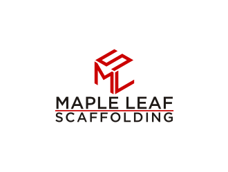 Maple Leaf Scaffolding logo design by febri