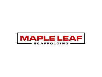 Maple Leaf Scaffolding logo design by ammad