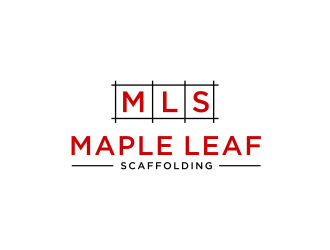 Maple Leaf Scaffolding logo design by ammad