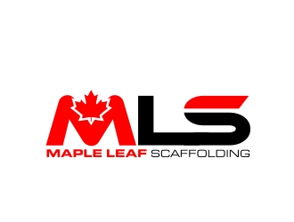 Maple Leaf Scaffolding logo design by MarkindDesign
