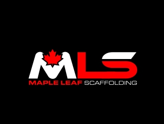 Maple Leaf Scaffolding logo design by MarkindDesign