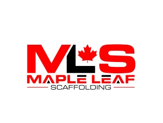 Maple Leaf Scaffolding logo design by MarkindDesign
