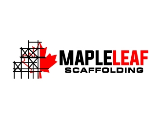 Maple Leaf Scaffolding logo design by LogOExperT