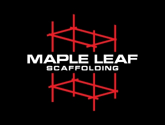 Maple Leaf Scaffolding logo design by MUSANG