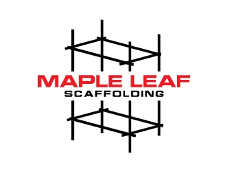 Maple Leaf Scaffolding logo design by MUSANG