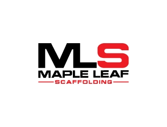 Maple Leaf Scaffolding logo design by MUSANG