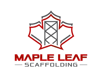 Maple Leaf Scaffolding logo design by neonlamp