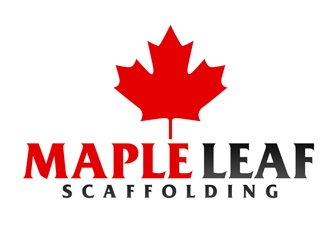 Maple Leaf Scaffolding logo design by DreamLogoDesign