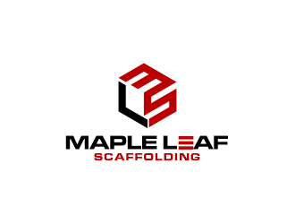 Maple Leaf Scaffolding logo design by SmartTaste