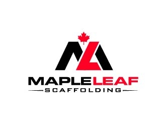 Maple Leaf Scaffolding logo design by usef44