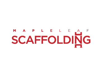 Maple Leaf Scaffolding logo design by hwkomp