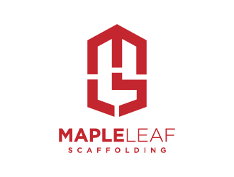 Maple Leaf Scaffolding logo design by hwkomp