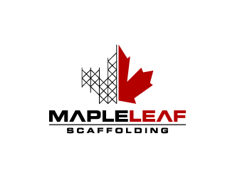 Maple Leaf Scaffolding logo design by torresace
