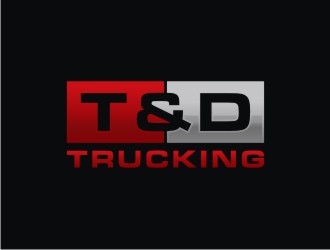 T&D Trucking logo design by sabyan