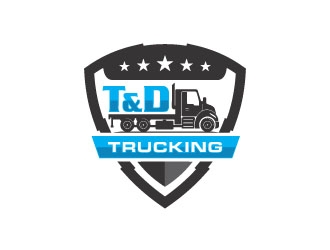 T&D Trucking logo design by zinnia