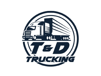 T&D Trucking logo design by AamirKhan