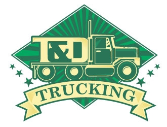 T&D Trucking logo design by Suvendu