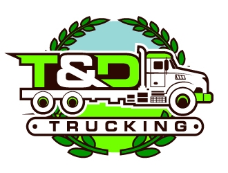 T&D Trucking logo design by Suvendu