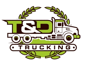 T&D Trucking logo design by Suvendu