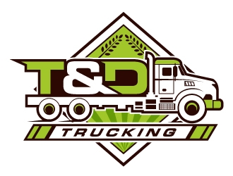T&D Trucking logo design by Suvendu