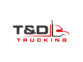 T&D Trucking logo design by Girly