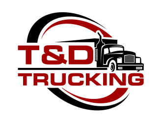 T&D Trucking logo design by cintoko
