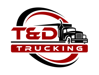 T&D Trucking logo design by cintoko