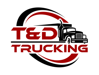 T&D Trucking logo design by cintoko