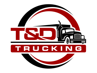 T&D Trucking logo design by cintoko