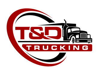 T&D Trucking logo design by cintoko