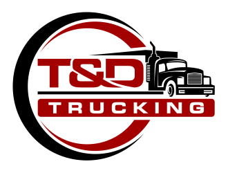 T&D Trucking logo design by cintoko