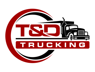 T&D Trucking logo design by cintoko