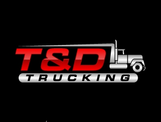 T&D Trucking logo design by LogOExperT
