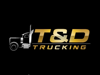 T&D Trucking logo design by LogOExperT