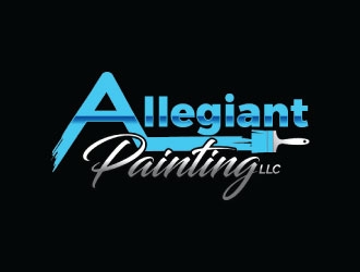 Allegiant Painting LLC logo design by KreativeLogos