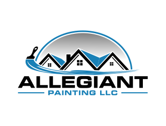 Allegiant Painting LLC logo design by cintoko