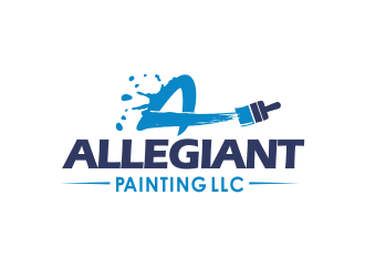 Allegiant Painting LLC logo design by YONK